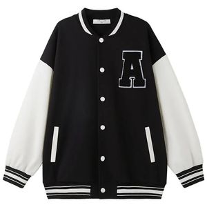 Coat Baseball Jacket Kids Girls Korean Casual Loose Pocket Letter Oversized Bomber Sweatshirt Uniform Streetwear Couple Tops 231108