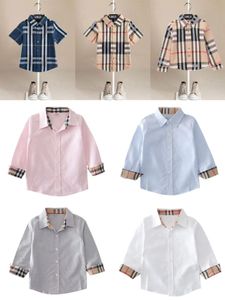 ボーイシャツグレーキッズ冬の服コットン素材グレー幼児の男の子シャツ服100-160 cm卸売2023