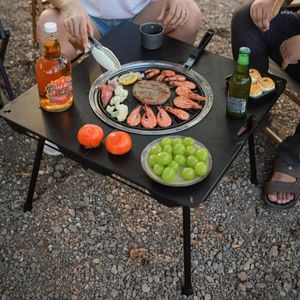 Obozowe meble kempingowe stół do grilla zewnętrzny składany piknik patio gotować herbatę przenośną grilla grilla