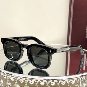 Jac Mar Devauxi Solglasögon för kvinnor Handgjorda lyxmode Saccoche Solglasögon Designer Män tjocka retro Eyewears -ramar Originallåda