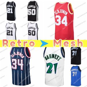 Retro Jersey Hakeem Olajuwon Garnett David Robinson Mn Todas