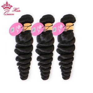 100% Human Hair Bundles Loose Wave Bundles Indian Raw Hair Weave Bundles 1 3 4 Bundle Deal Human Hair Extensions Natural Black Queen Hair Products