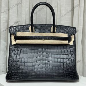 Borsa da sera Top Borsa a tracolla TOTE per donna pochette borsa tote borsa da spiaggia calda di media alta qualità tote marrone borsa di design di alta qualità Coccodrillo importato fatto a mano