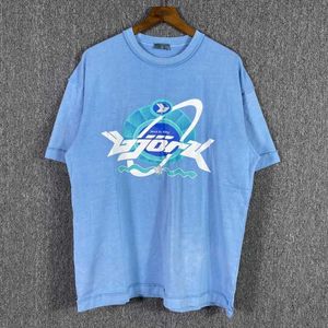 Siko Xiaozhongchaoブランドレタープリントアンチカーオープンライン半袖ティーメンズルーズカジュアルコットンTシャツカップル