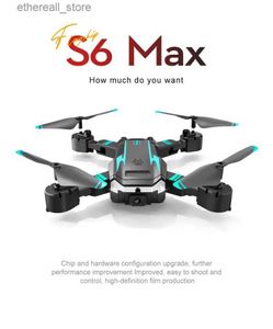 Drones S6 Max Drone 8K Profissional HD Fotografia Aérea Dupla Câmera Dobrável Aeronaves 3 Lado Evitar Obstáculos RC Quadcopter Brinquedos Q231108