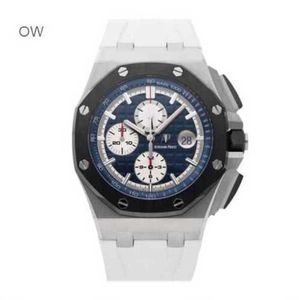 Audemar Pigue Royal Large Dial Oak Watch Mens Quartz Movement Wristwatch Royal Oak Offshore Auto Platinum Herren UHR 26401POA018CR01 WN-9CF4