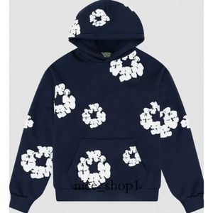 Erkek Hoodies Sweatshirts Siyah Denim Pamuk Çelenk Sweatshirt Unisex Büyük Boy Tasarım Kapüşonlu Moda Hip Hop Kapşonlu 230810658