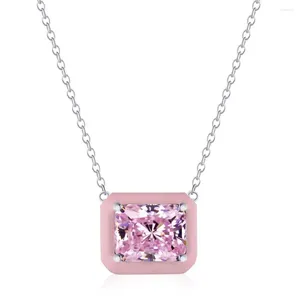 Pingentes loja moda 925 prata esterlina criado moissanite pedra preciosa festa pingente colar para presente feminino jóias finas atacado