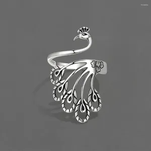 Wedding Rings Korean Open Adjustable Peacock Finger For Women Ring Jewelry Valentine's Day GIFT