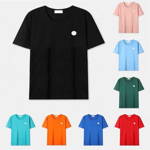 Maglietta basic da uomo a 12 colori maglietta da donna con stemma ricamato da donna maglietta grafica da uomo maglietta estiva taglia S / M / L / XL / XXL / XXXL