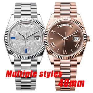 Tasarımcı İzler Yüksek kaliteli erkekler izle otomatik hareket izle erkek tasarımcı 40mm izle klasik 904L paslanmaz çelik su geçirmez kol saatleri aaa watches kutusu