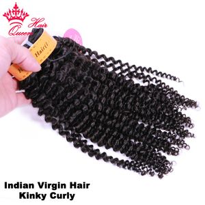 Kinky Curly Bundles 12a Indian Human Hair Weave 1/3/4pcs głębokie perwersyjne kręcone włosy