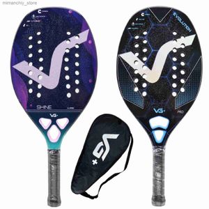 Tenis Raketleri Mens Tenis Plajı Tenis Raket 12K/Kevlar/Kapak çantası Tenis Padel Raket Q231109