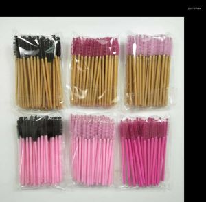 Makeup Brushes 200bags Eyelash Extension Disposable Eyebrow Brush Mascara Wand Cosmetic Set Beauty 50pcs/bag