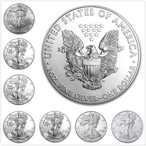 Outras artes e ofícios 1 Troy onça 2000 - 2023 American Eagle Silver Cinatue of Liberty Comemoration Coin Copy No Magnetic 40mm3mm