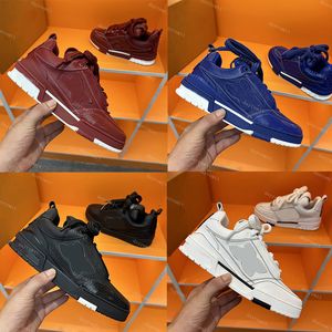 Designer Shoes skate sneaker Men Sneaker Trainer Rubber Casual Shoe Vintage Low-top Trainer Lace-up Skate Shoes Size 35-44