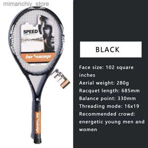 Tennis Rackets Genuine Processing Carbon Aluminum Integrated Aluminum Alloy Carbon Tennis Racket Carbon Fiber For Men And Women Q231109