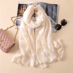 Sarven Luxury Brand Women Fashion Scarf Plain Silk Silk Lenen Phals Summer Lady Bandanas Pashmina Foulard Hijab 18090cm 230407