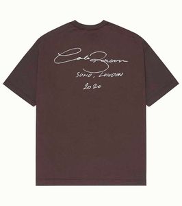 Camiseta de camisetas masculinas Cole Buxton Men Brown Royal Blue Classic Printing Cole Buxton T-shirt Homens Mulheres 100% Algodão CB de grande algodão Casual Casual 537