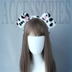 Plush Dog Ears Hair Hoop Lolita Simulation Animal Ear Headband Furry Animal Ears huvudbonader för cosplayflicka som samlar GC2153