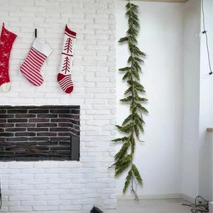 Decorative Flowers Artificial Garland Hanging Vines Wreath Door Christmas Front For Restaurant