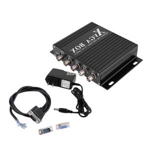 Freeshipping XVGA Box RGB RGBS RGBHV MDA CGA EGA zu VGA Industriemonitor Videokonverter mit US-Stecker Netzteil Schwarz Dbpuw