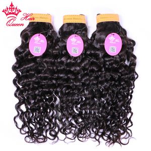 Indian Hair Water WaveDa 12 a 28 pollici Indian Raw Virgin Estensioni 100% capelli umani non trattati 1 3 4 Bundles Deal Queen Prodotti per capelli Spedizione gratuita