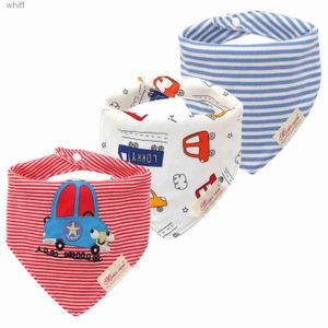 Babadores Panos para arrotar Toalha de saliva de bebê de três peças babador infantil toalha triangular para meninos e meninas Babadores; Pano para arrotar; Drible em L231108