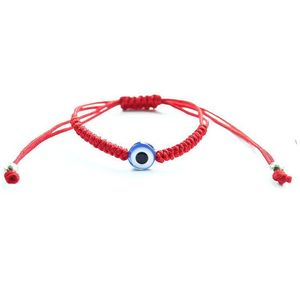 Urok bransolety 20pcs/los Lucky Red String Nić Bransoletka Blue Turkish Zła Oko Charm Małe dziewczynki Dzieci Braid Dhgarden Dhptc