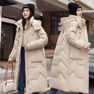 Designer Winter Women Jacket Long Parkas Female Down Cotton Hooded Overcoat Thick Warm Jackets Windproof Casual Student Coat