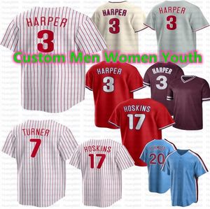 7 Trea Turner Jersey Bryce 3 Harper Rhys Hoskins Bryson Stott Kyle Schwarber J. T. Realmuto Alec Bohm Nick Castellanos Aaron Nola Zack Wheeler Marsh Baseball Jerseys