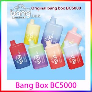 Bang Box 5000 Einweg-Vaporizer, wiederaufladbar, Set einzeln, Kapazität: 13 ml, Batterie 650 mAh, Material: Kunststoff, Silizium, Metall, Funktion: Mesh-Coil-Bang