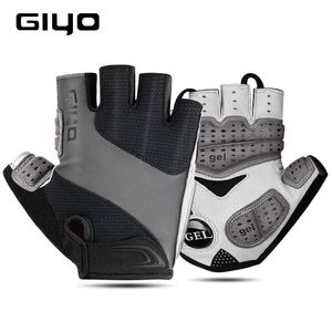 Luvas de ciclismo GIYO Luvas de bicicleta meio dedo Luvas esportivas ao ar livre para homens Mulheres Gel Pad respirável MTB Road Racing Equitação Ciclismo Luvas DH 231108