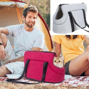 Dog Carrier Small Tote Bag Breathable Pet Travel Portable Waterproof Handheld Shoulder For