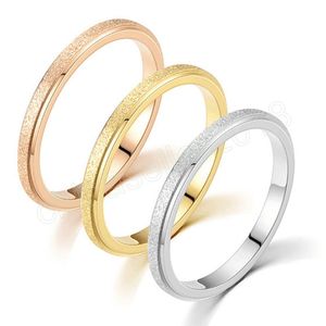 Simple 2mm Silver Color Stainless Steel Couple Ring Fashion Wedding Finger Ring For Women And Men Jewelry Gifts