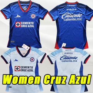 Mulheres Liga MX Cruz Azul Camisas de futebol 2023 2024 RODRIGUEZ SALCEDO RIVERO MOISÉS SEPULVEDA CAMBINDO ANTUNA ROMERO home away 23 24 camisa de futebol menina