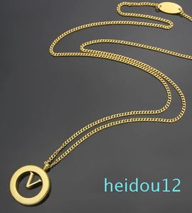 Top Quality Luxury Brand Hollow V Letter Pendant Necklaces Gold Plated Simple Love Ring Necklace Women Designer Jewelry