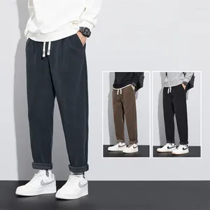 Pantaloni da uomo 2023 Autunno Inverno Uomo Casual Gamba larga Sport di marca Pantaloni larghi Moda Streetwear Pantaloni lunghi in vita elastica allentata