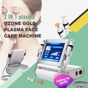 Chuveiro de plasma eficaz com duas alças avançado médico para levantamento de pálpebras fibroblasto caneta de plasma de ozônio manchas remoção de sardas máquina de beleza para tratamento de superfície