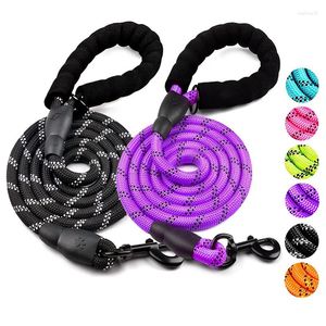 Dog Collars Strong Leash Pet Leashes Reflective For Big Small Medium Drag Pull Tow Golden Retriever