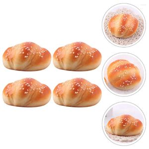 Party Decoration 4 Pcs Sandwich Simulated Bread Mother Small Home Decor Fake Simulation Realistic Food