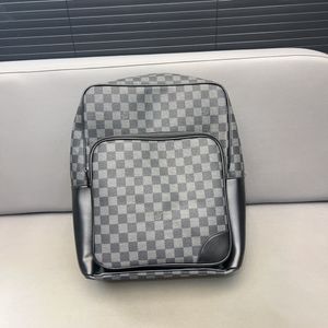 Luxury Bags Mens Plaid Backpack Black Gray Plaid Computer Backpack Large Capacity Blue Printed Backpack Mens Travel Bag Schoolbags Womens Outdoor Casual Bags Totes
