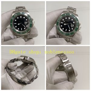 8 Style Real Photo Mens Sport Watch Men's Date 126610 41mm Automatic Black Dial Kermit Green Bezel Steel Armband 126610LN 126613 126618LN Gulguldklockor