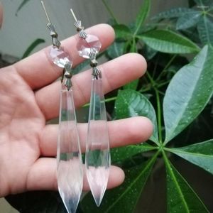 Chandelier Crystal Camal 10Pcs 76mm Multifaceted Icicle U-Drop Prism Pendant Octagon Bead Hanging Lamp Lighting Part SunCatcher