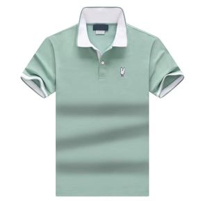 Mäns flerfärgade coola sense kortärmad polo skjorta mäns lapel t-shirt affärs topp sommar nya produkter