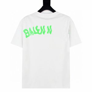 23SS Yeni Moda Yüksek Sokak Polar Tarzı Hip Hop Pamuk Kısa Kollu T-Shirt Gevşek Nefes Alma Mektup Desen Erkek ve Kadınlar Y2K6