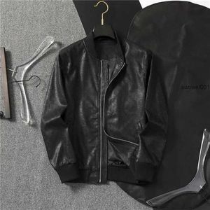 Kurtki męskie oryginalne skórzane kurtki czyste projektanci owczej skóry płaszcz mody streetwear czarne kobiety motocyklowe odzież FXG9