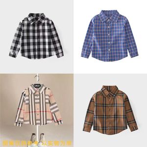 kid clothe boy fashion shirt plaid designer little girls black clothes wholesale child fashion kids shirts 90-160 cm