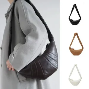 Shoulder Bags Lema Genuine Leather Croissant Crossbody Women Luxury Designer Fashion Bag Female Black Underarm Dumpling