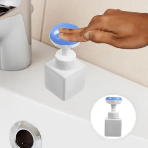 Dispenser di sapone liquido schiumogeno per bottiglie di fiori da bagno pompa la forma di